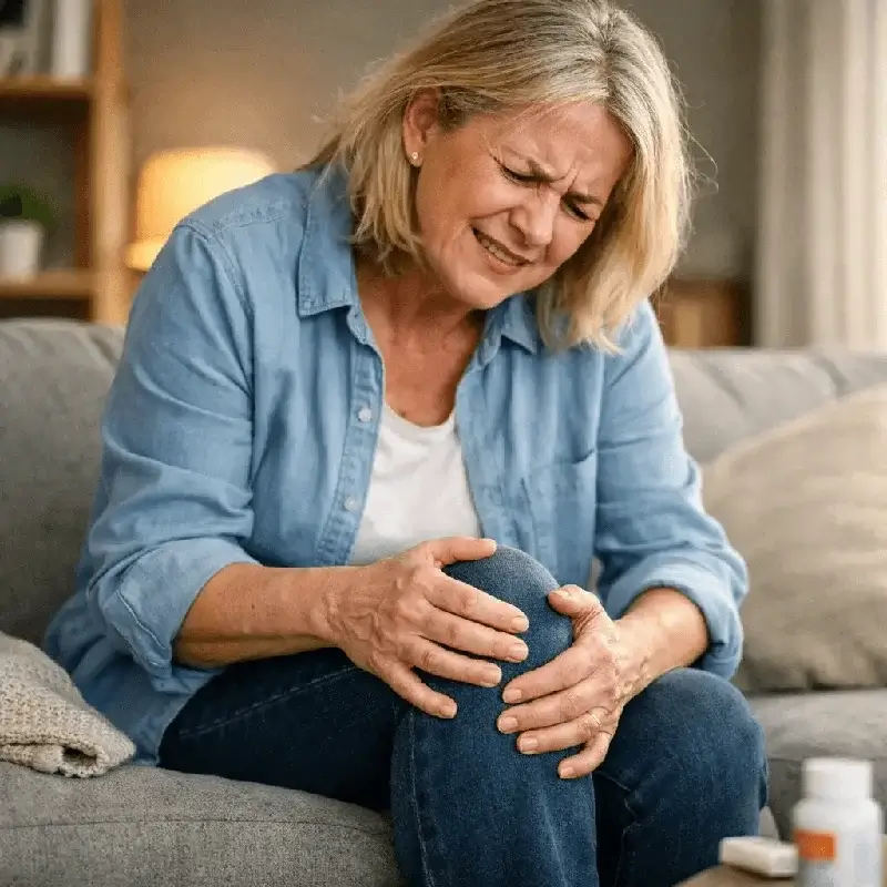 Senior experiencing joint pain